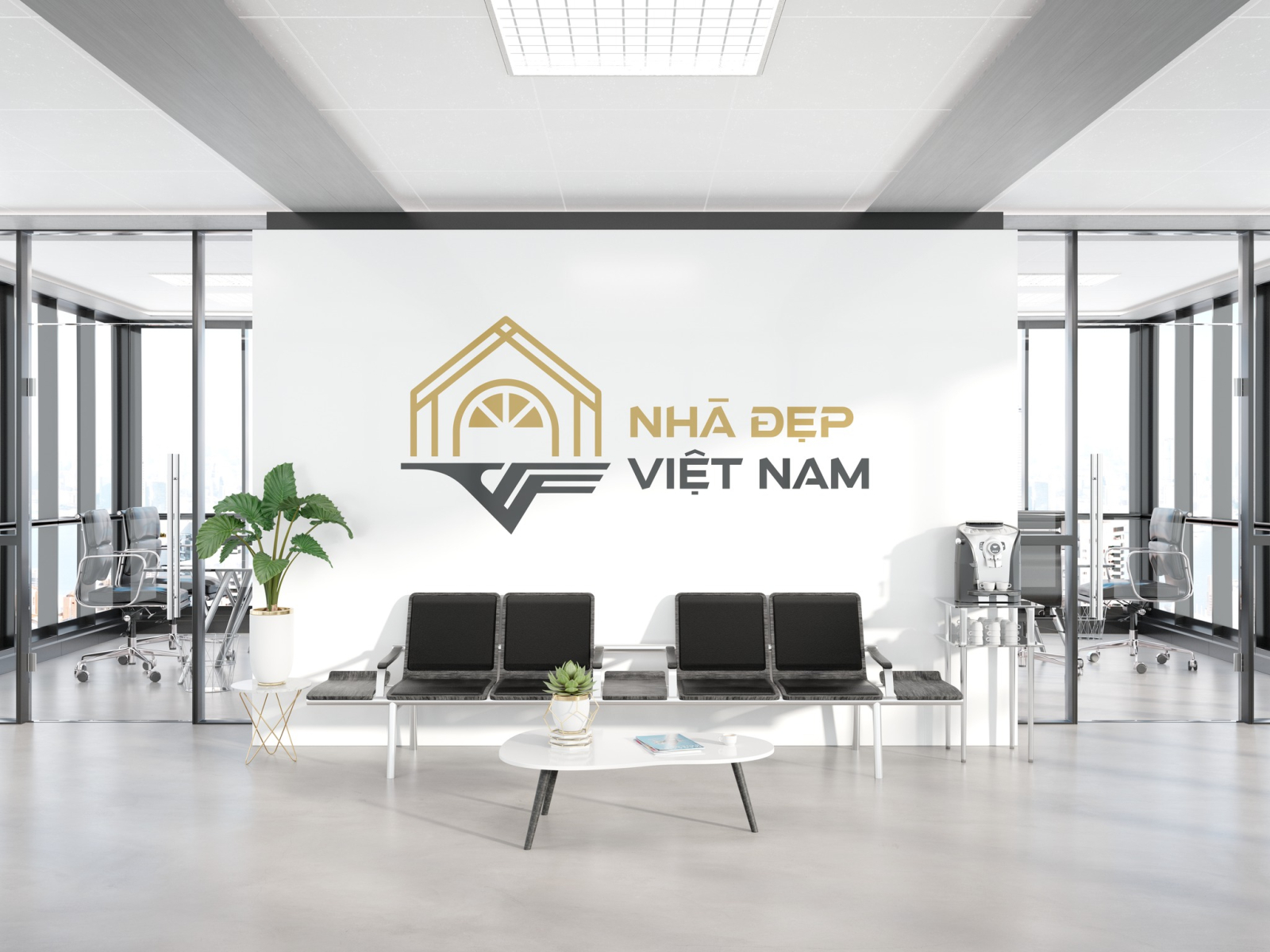 Mẫu logo kiến trúc độc đáo và ấn tượng do Buff Design thiết kế 