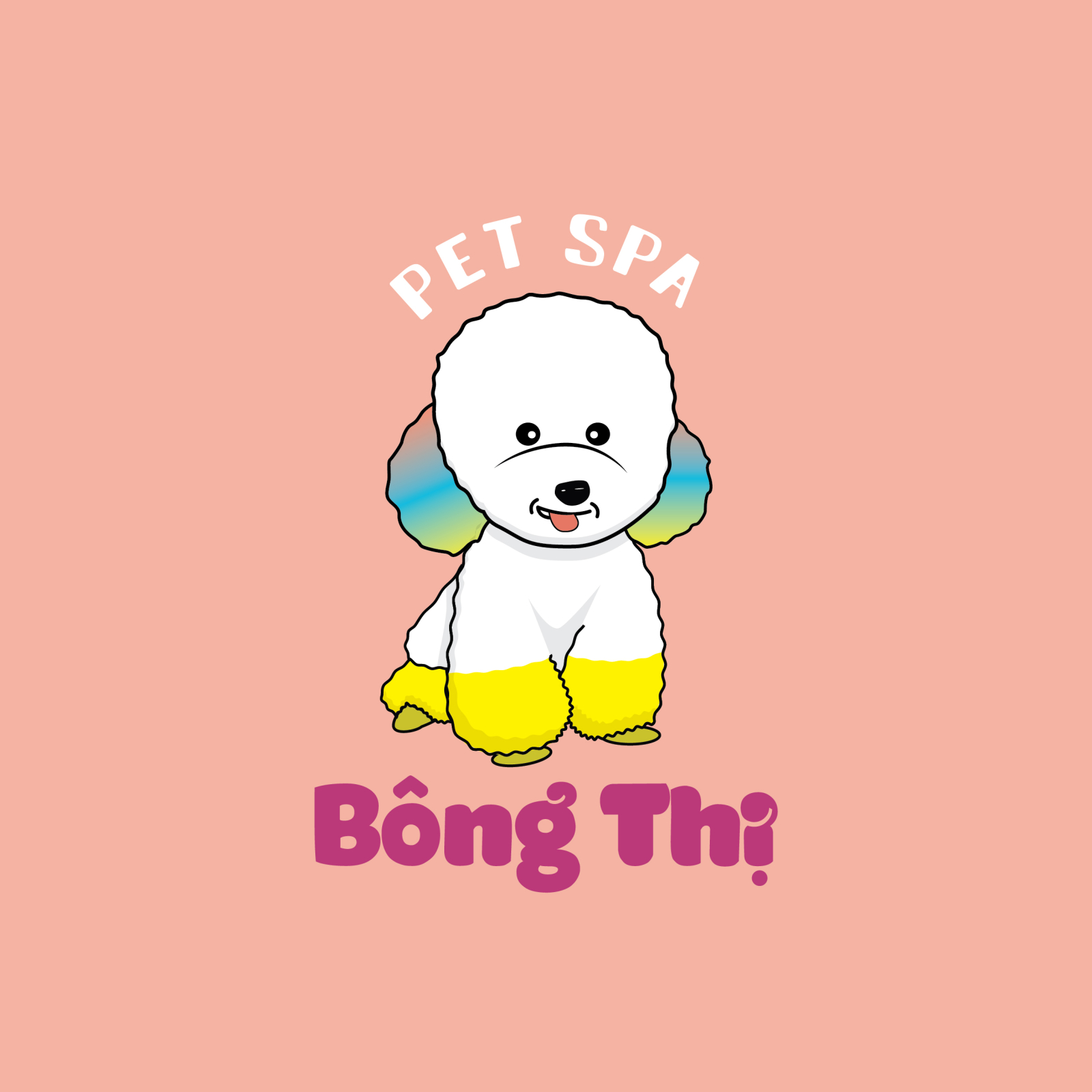 Thiết kế logo shop spa thú cưng ccuar Buff Design